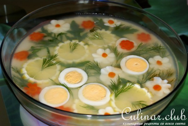 Заливное из красной рыбы