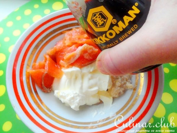 Мороженое из форели на шубке