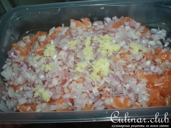 Тар-тар из лосося с японским уклоном