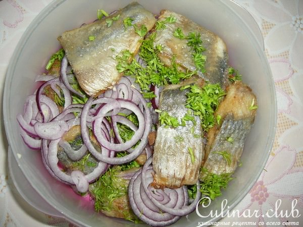 Невероятная сельдь - закуска из солёной жареной селёдки