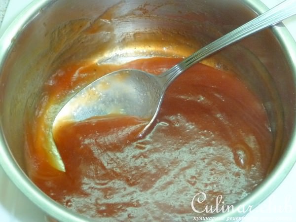 Канапе с креветками и грейпфрутом с кисло-сладким соусом