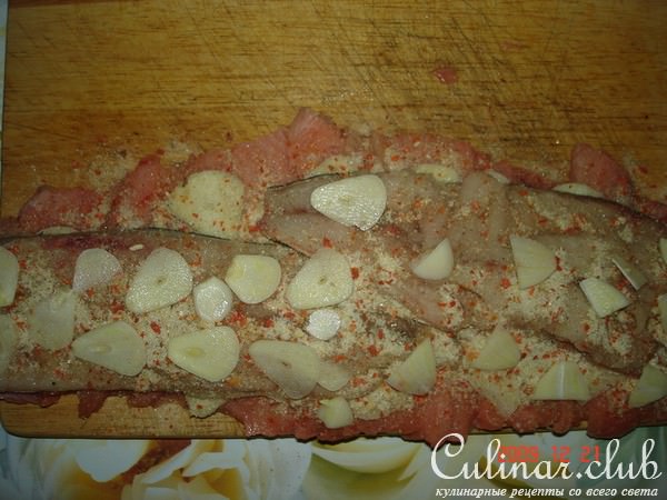 рыбный рулет из горбуши и скумбрии