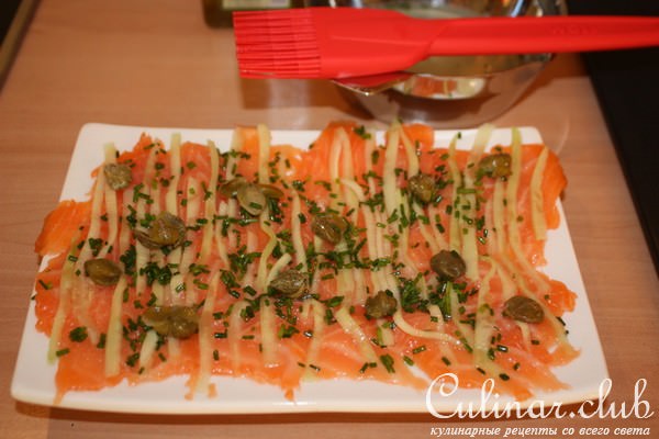Карпаччо из лосося в оливковом масле/конкурс