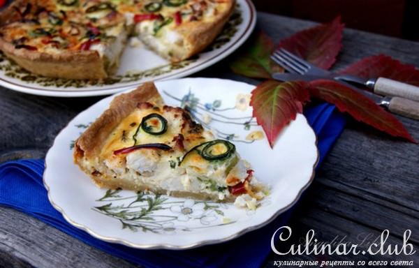 Пай с курицей и цуккини