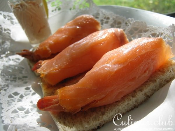 Рулетики из сёмги с креветкой - Salmon roll.