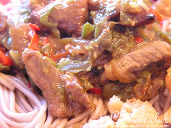 Мясо с перцем. Просто, быстро, вкусно! И дешево!