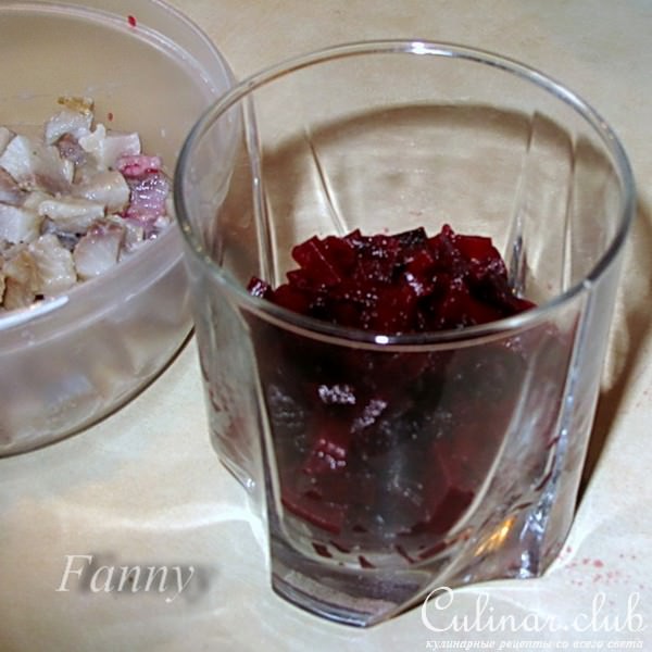 Веррины со свеклой и селедкой