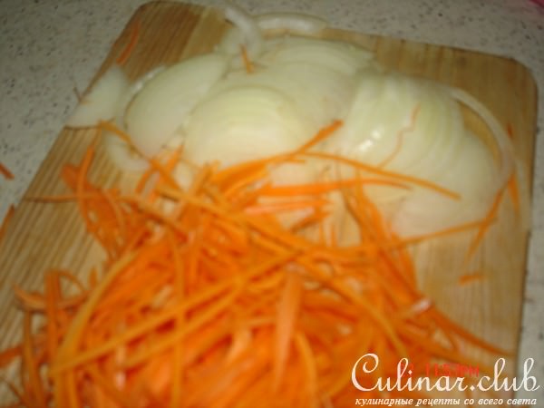 закуска "Хе " с морепродуктами и морковью