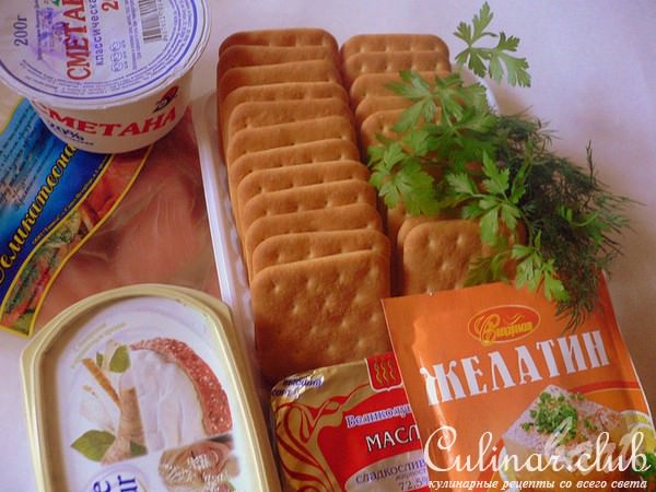 Чизкейк с красной рыбой