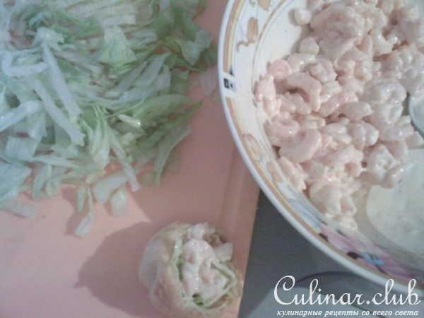 Заварные с креветками