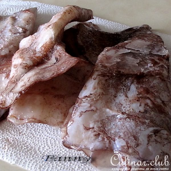 Прессованная закуска из вареных кальмаров