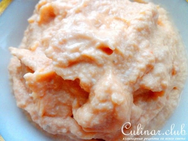 Мороженое из форели на шубке