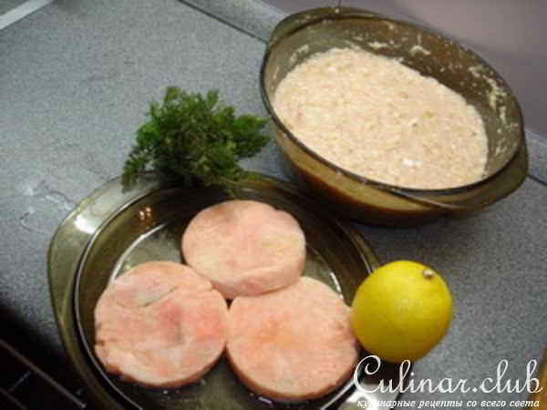 Рулет из Морского языка (Камбалы) с лососем