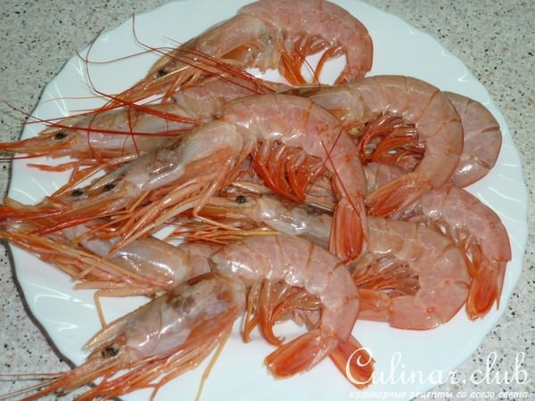 Креветки в шафрановом кляре (Меню Новогоднего стола)