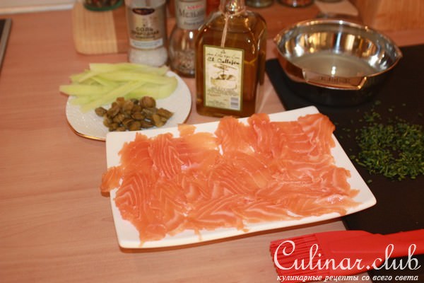 Карпаччо из лосося в оливковом масле/конкурс