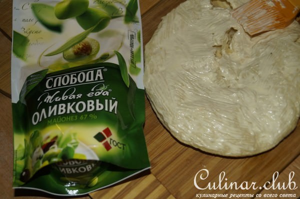 Наполеон закусочный по мотивам "Мимозы"