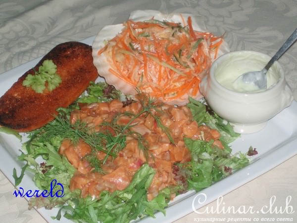Тар-тар из лосося с японским уклоном