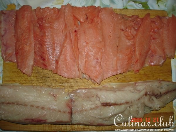 рыбный рулет из горбуши и скумбрии
