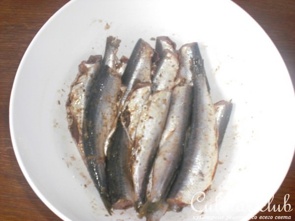 Салака в маринаде ( вариант )