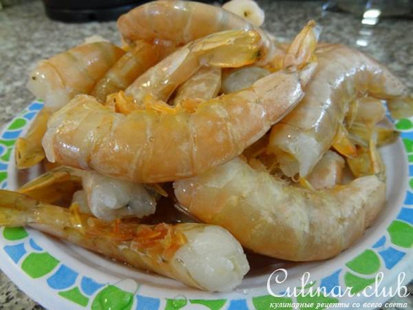 " Креветки под Соусом из Маракуйи "