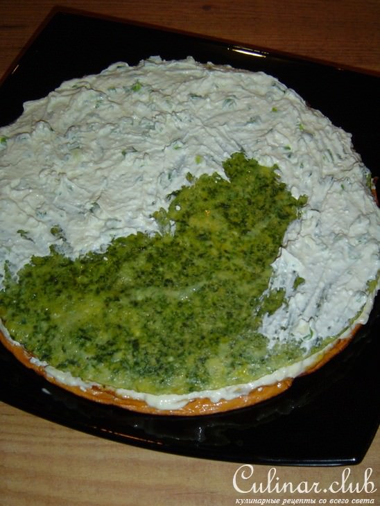 Закусочный торт "Снежные виражи"