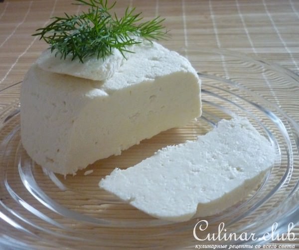 Домашний сыр из магазинного молока, без яиц