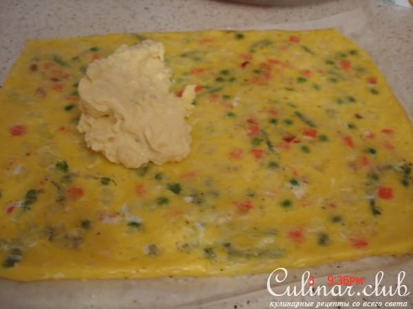 закуска сырная мозаика с овощами
