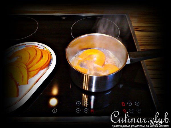 карпаччо из тыквы с запечённым козьим сыром