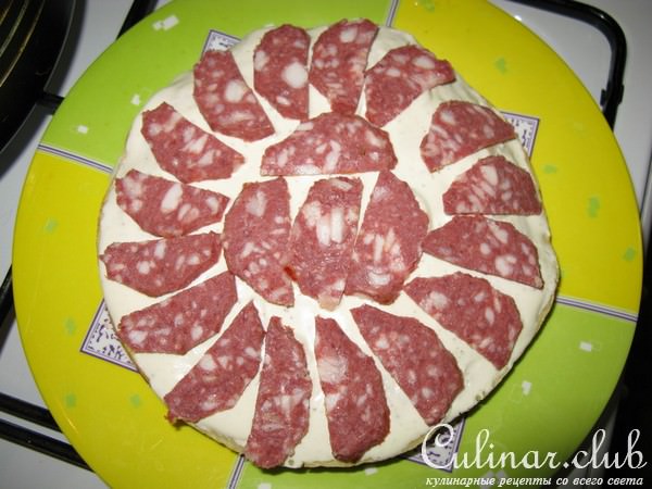 Блинный закусочный торт