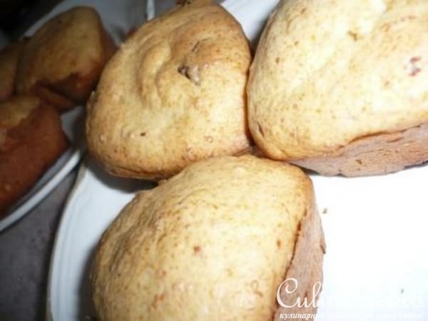 творожные кексы, большой и маленькие, с шоколадной крошкой