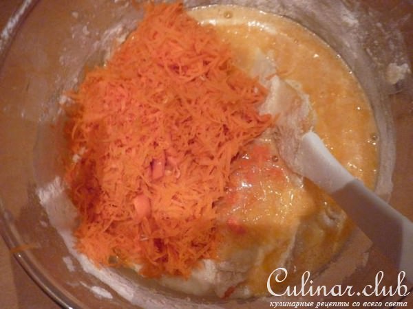 Манные кексы с морковкой и мандаринкой