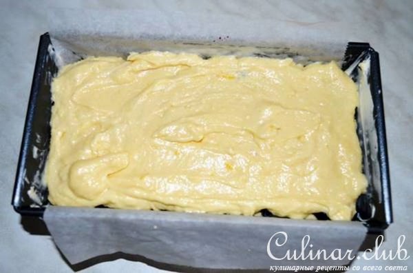 Лимонный кекс с черникой
