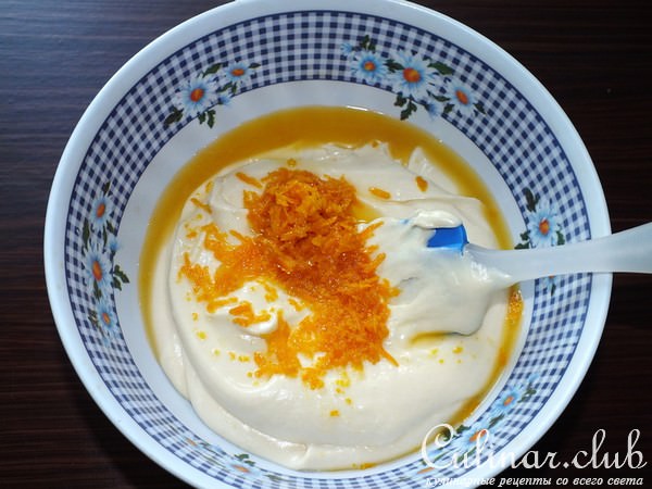 Апельсиновый кекс с сахарной глазурью