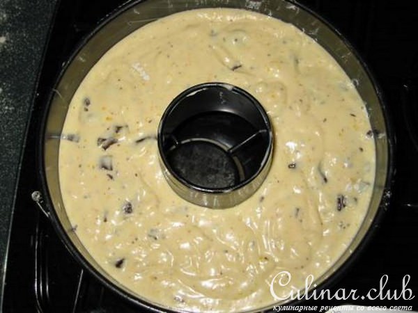 Апельсиновый кекс с шоколадной крошкой