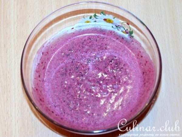 Кексы c черникой без яиц