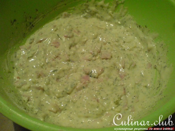 КЕКС ЗАКУСОЧНЫЙ С ВЕТЧИНОЙ И СЫРОМ 