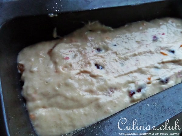 Кекс с мандаринами и клюквой (для Жанны)