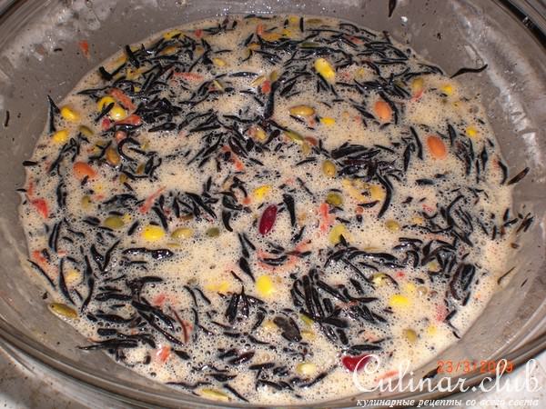 Яичные маффины с морской капустой