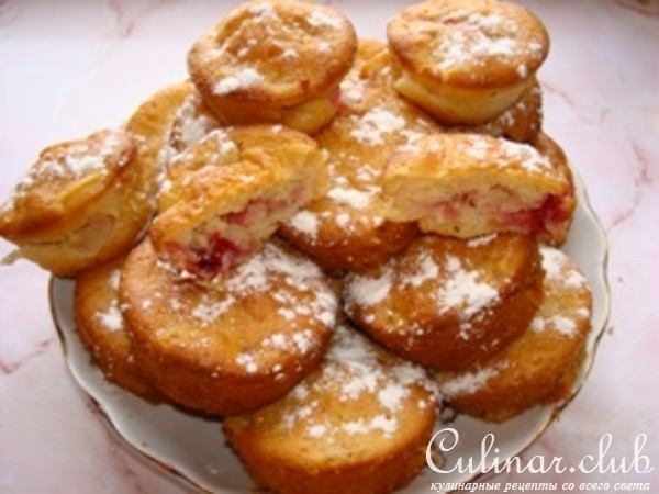 Маффины с яблоками и клюквой