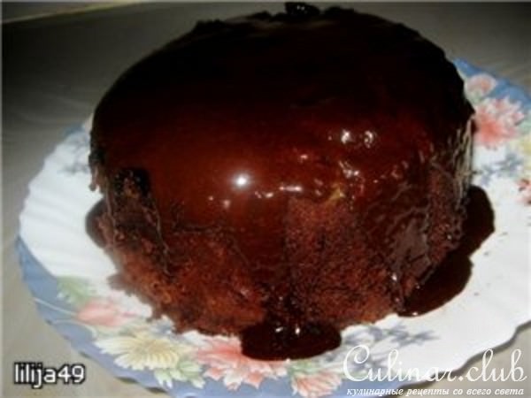 Экспресс-кекс шоколадный c изюмом