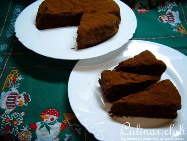 Шоколадный кекс на белках