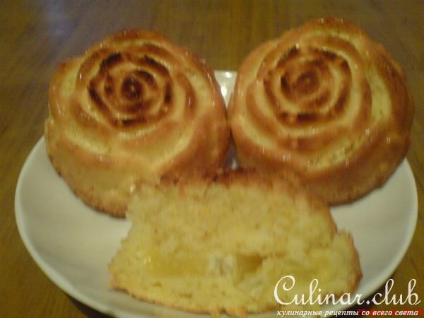 Апельсиновые кексики с апельсиновой начинкой