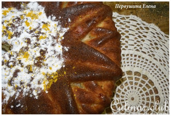 Мятный кекс с хурмой