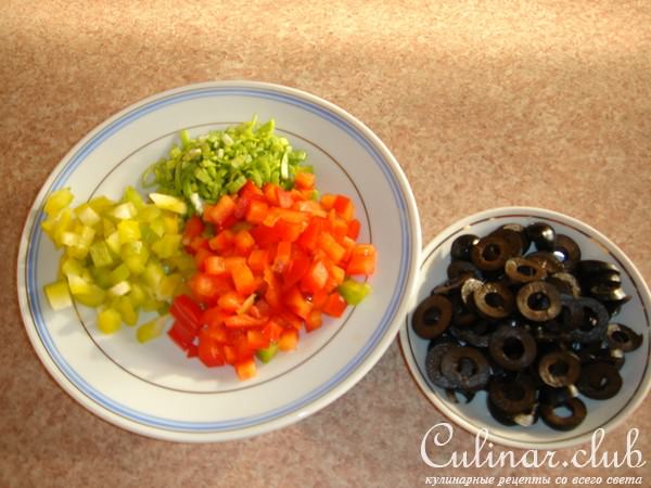 Маффины постные с паприкой и маслинами