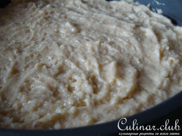 Бананово-шоколадный кекс с орехами и лимонной глазурью. Любимый