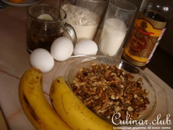 Пьяный банановый кекс