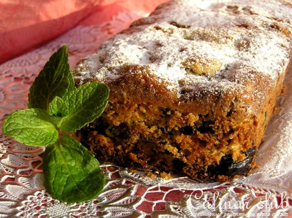 Миндальный кекс с черносливом от Ги