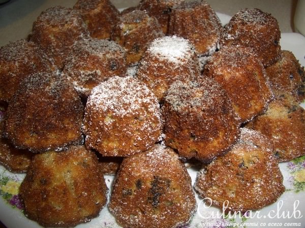Мини-кексы "Поцелуйчики" с корицей и черносливом