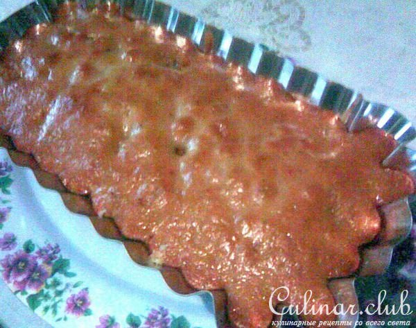 Постный кекс с курагой и сушеными бананами
