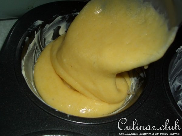 Кукурузные кексы с бананом